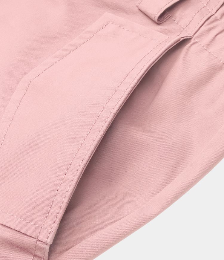 Women's Drawstring Button Zip Multi Pockets Wide Leg Casual Cargo Pants