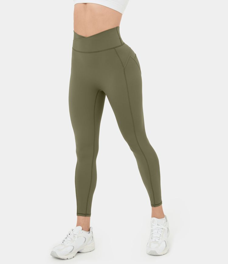 MIRITY Yoga-Leggings Damen – Hochtailliert, Butterweich, Atmungsaktiv, Army Grün