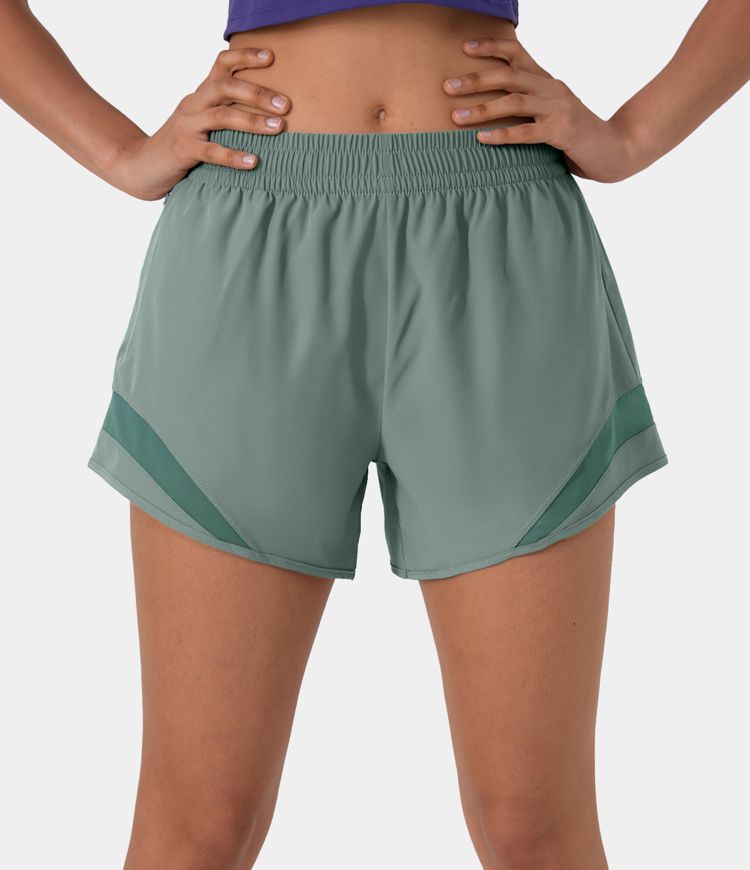 Women's Breezeful™ Inside Drawstring Zipper Pocket Contrast Mesh 2in1