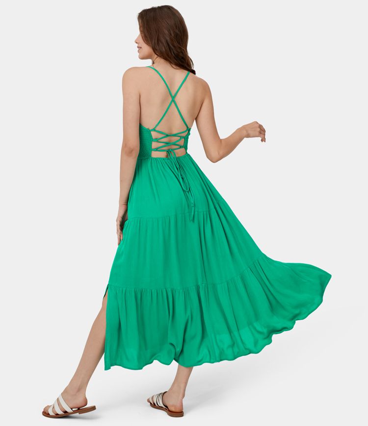 Vestido De Mezclilla Para Mujer, Casual, Holgado, Sin Mangas