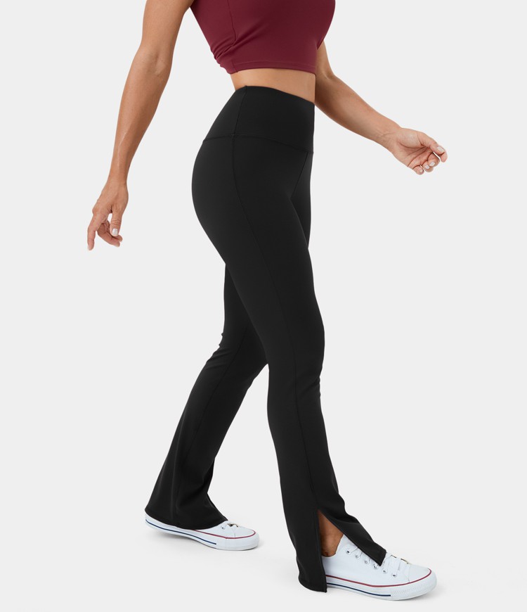 Women's Cloudful™ High Waisted Split Hem Flare Yoga Leggings HALARA