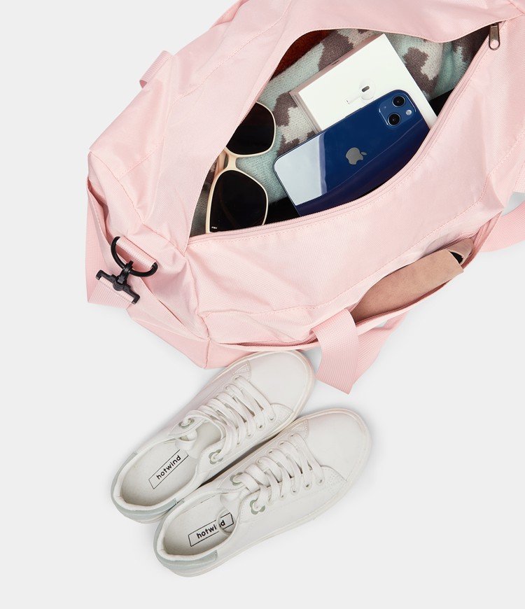 Women's Letter Patch Waterproof Duffle Bag HALARA