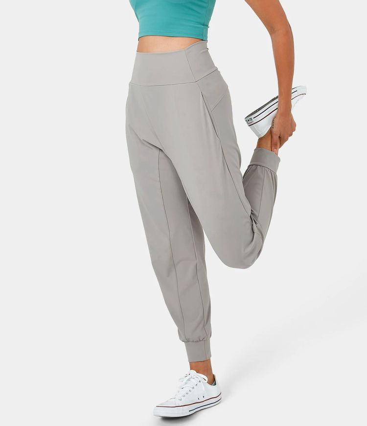 High Waisted Side Pocket Plain Yoga Pants für Frauen HALARA