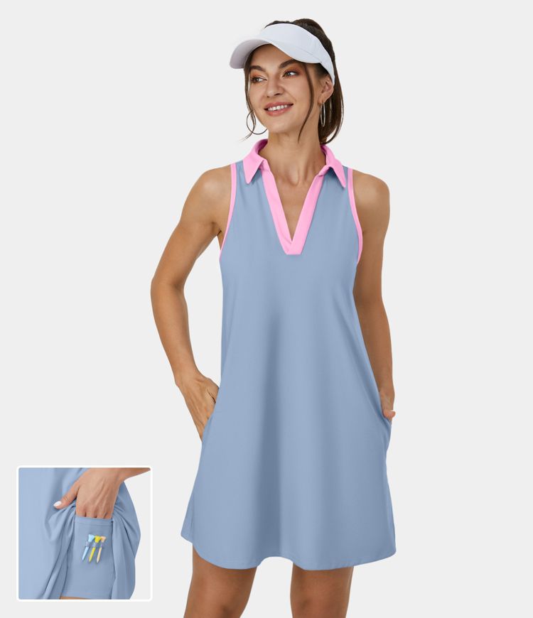 Women's Cloudful™ Air Collared V Neck Side Pocket 2Piece Cool Touch