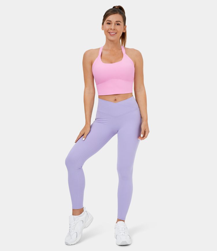 Women’s Cloudful™ Backless Cut Out Twisted Cropped Yoga Tank Top HALARA