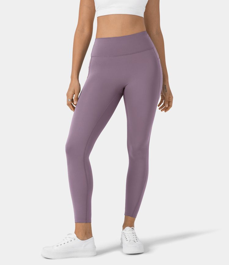 Women's Patitoff™ Pet Hair Resistant High Waisted Side Pocket 7/8 Leggings HALARA