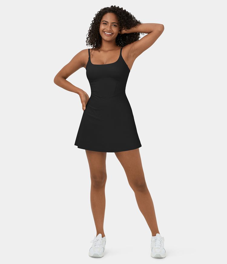 Vestidos Fruncidos Para Mujer, Manga 3/4, Casual, Para Otoño, Cuello Cuadrado, Hombros Descubiertos, Vestido Acampanado Para Invitados De Boda, #blanco, Mediana