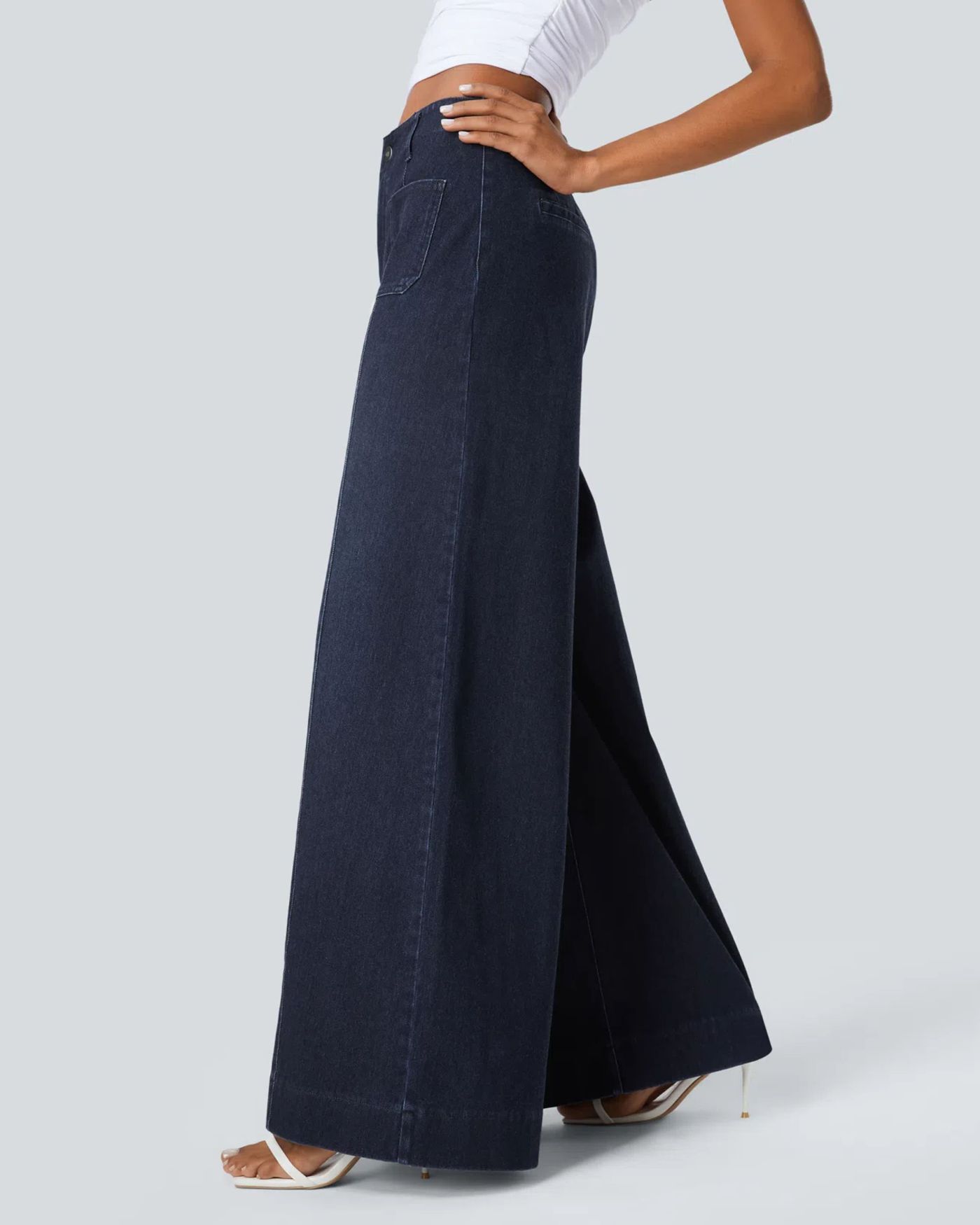 Flattering Wide-Leg Design